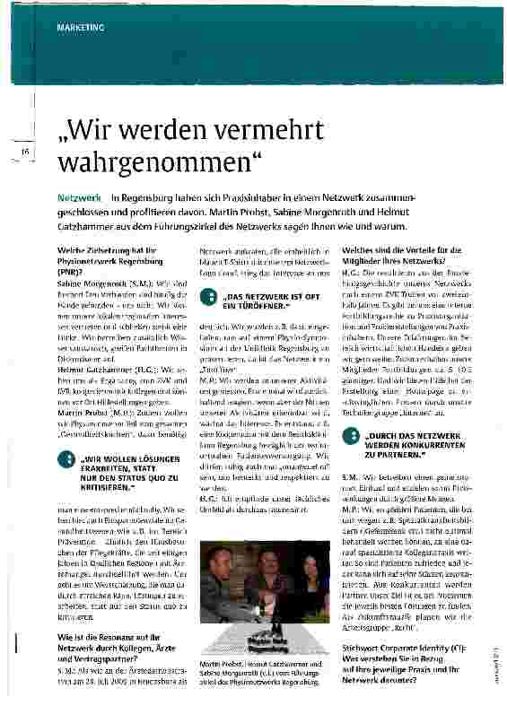 Vorschauseite 1: Wir werden vermehrt wahrgenommen