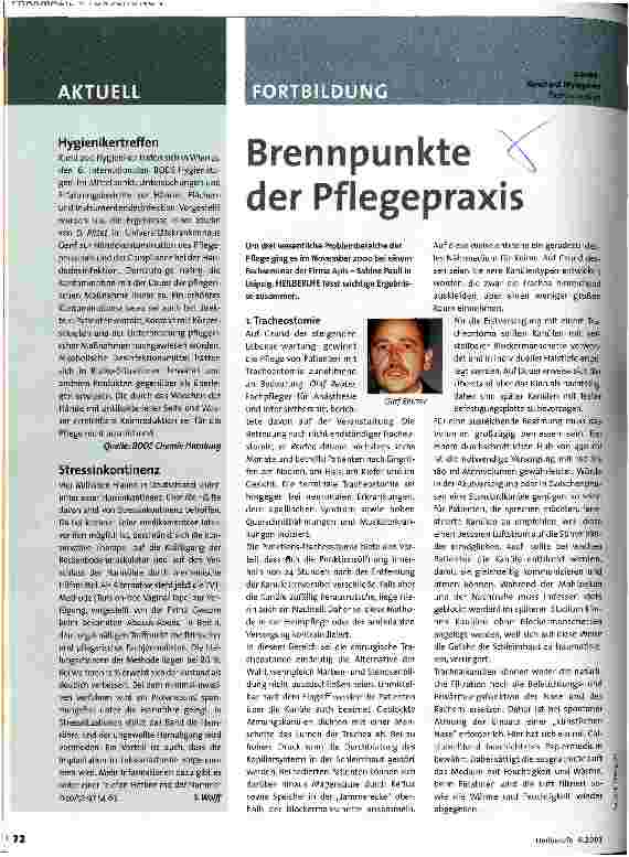 Vorschauseite 1: Brennpunkte der Pflegepraxis
