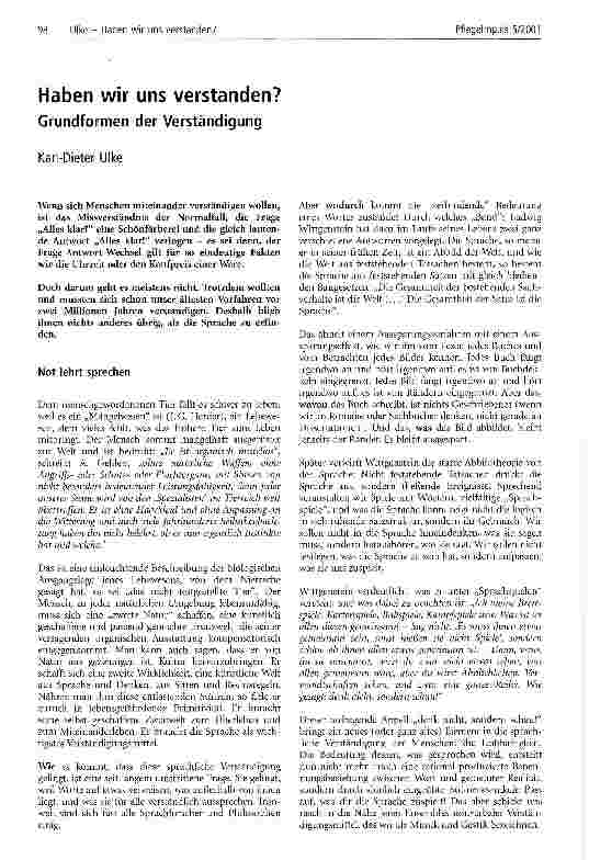 Vorschauseite 1: Haben wir uns verstanden? Grundformen der Verständigung
