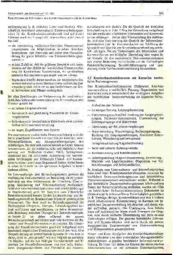 Vorschauseite 5: Probleme der Informations u. Kommunikationsstruktur im Krankenhaus