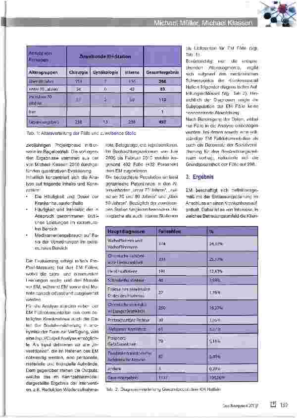 Vorschauseite 2: Entlassungsmanagement bei komplexen Fällen im Krankenhaus - Evaluierung eines Pilotprojektes