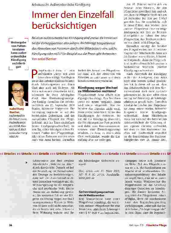 Vorschauseite 1: Arbeitsrecht: Außerordentliche Kündigung