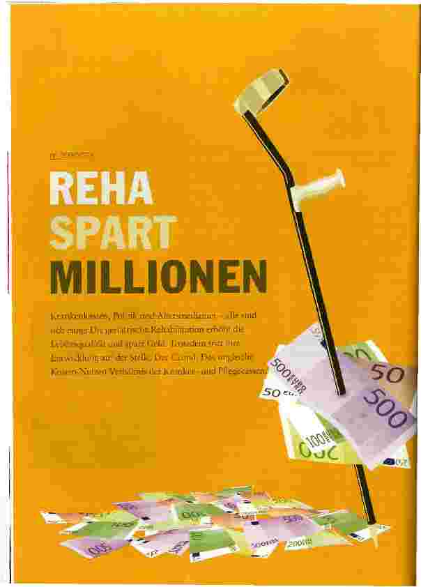 Vorschauseite 1: Reha spart Millionen