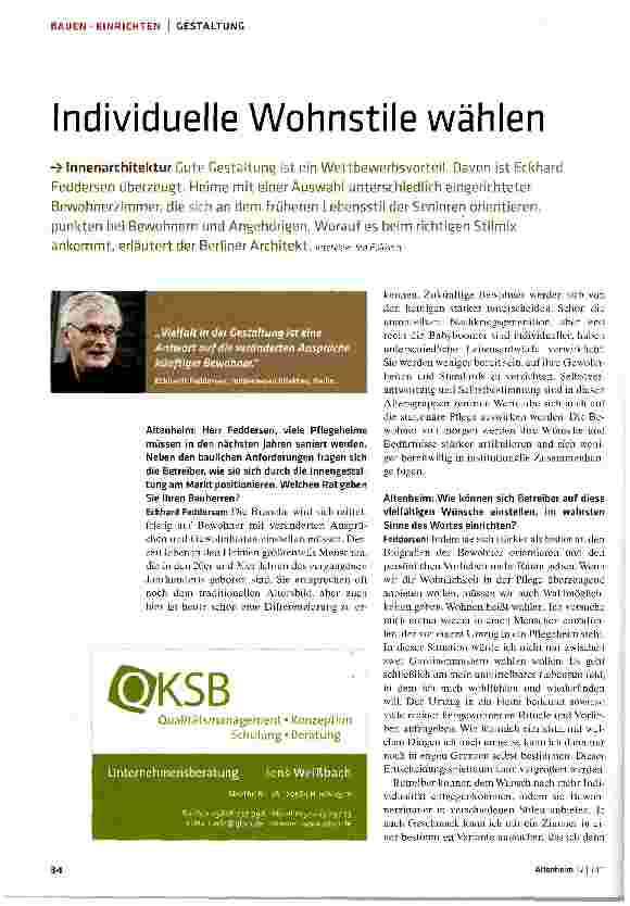 Vorschauseite 1: Individuelle Wohnstile wählen