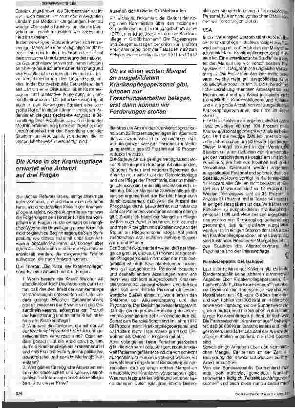 Vorschauseite 2: Die Krise der Krankenpflege