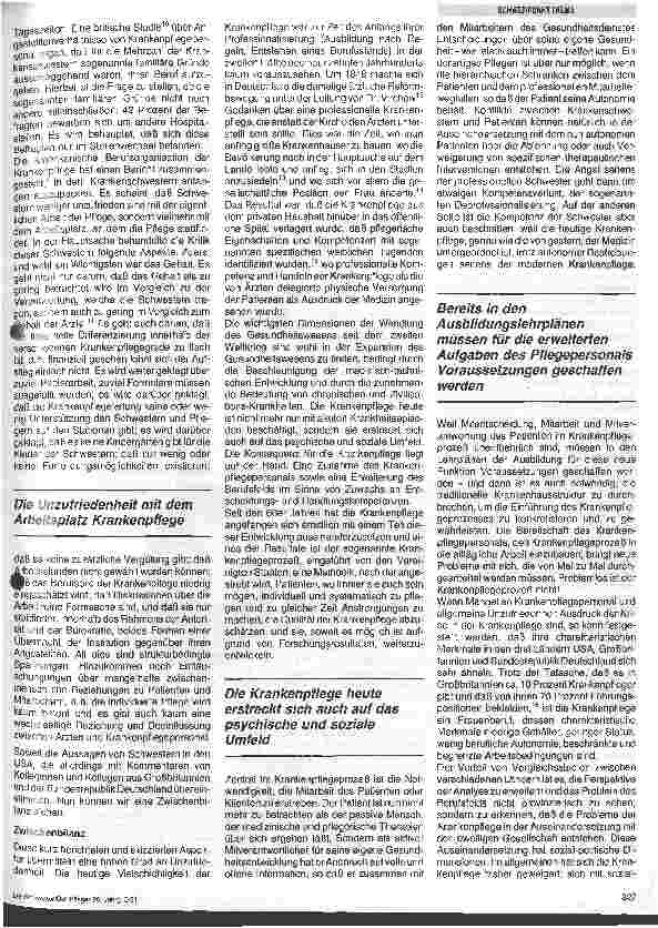 Vorschauseite 3: Die Krise der Krankenpflege