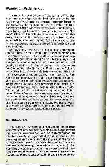 Vorschauseite 4: Kinderkrankenpflege im Wandel