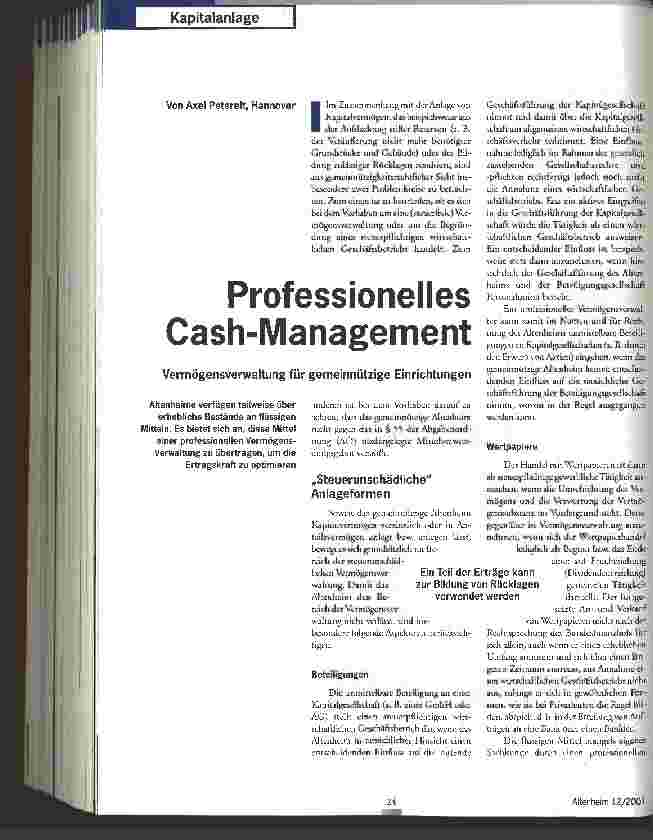 Vorschauseite 1: Professionelles Cash-Management