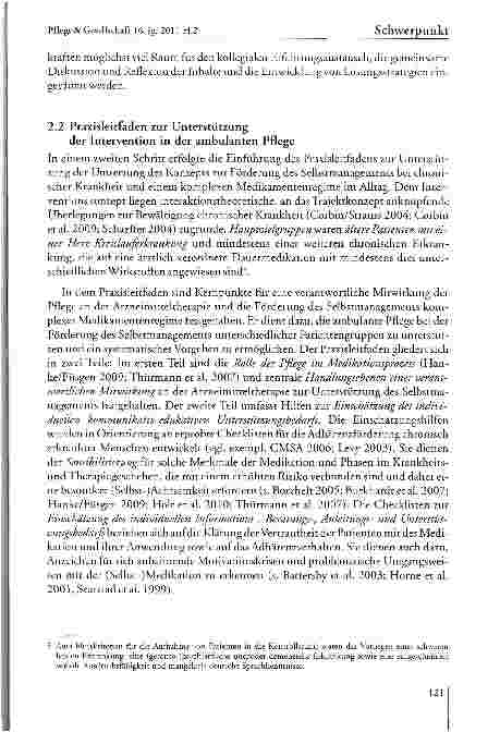 Vorschauseite 6: Herausforderungen der Evaluation eines Interventionskonzepts zur Selbst-managementförderung bei komplexen Medikamentenregimen in der ambulanten Pflege
