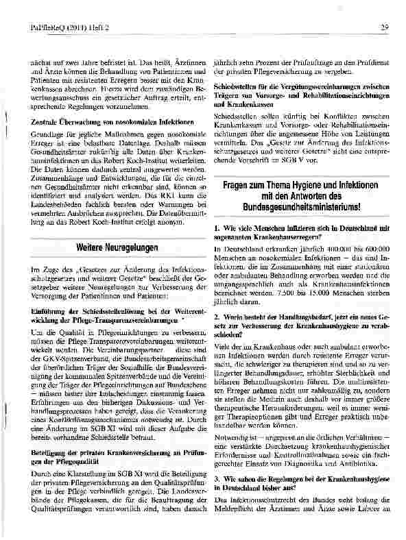 Vorschauseite 4: Infektionsschutzgesetz — Bessere Hygiene-Standards
