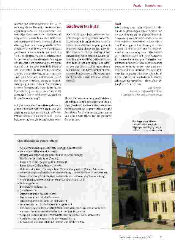 Vorschauseite 2: Kulturhistorisches- Lebendig und sicher