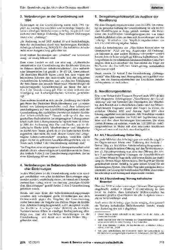 Vorschauseite 2: Grundordnung des kirchlichen Dienstes novelliert!