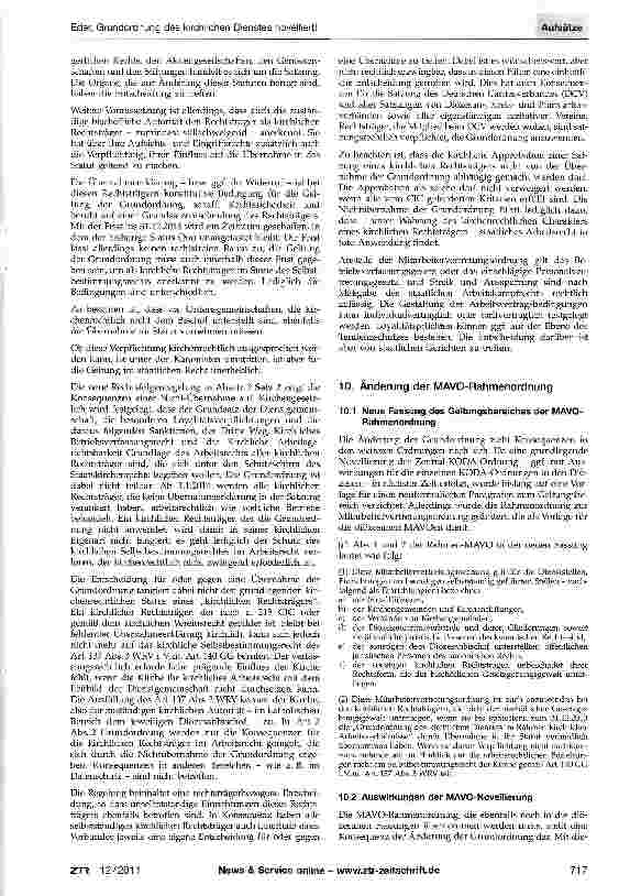 Vorschauseite 4: Grundordnung des kirchlichen Dienstes novelliert!