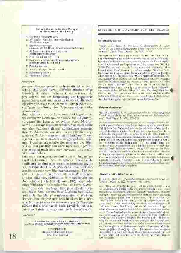 Vorschauseite 3: Beta-Rezeptoren-blockierende Medikamente
