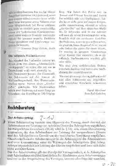 Vorschauseite 1: Rechtsberatung - Der Arbeitsvertrag