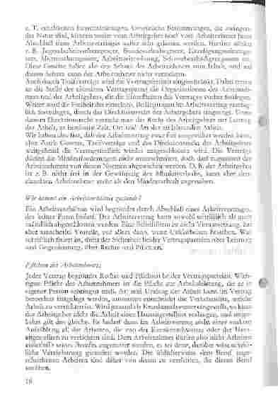 Vorschauseite 2: Rechtsberatung - Der Arbeitsvertrag