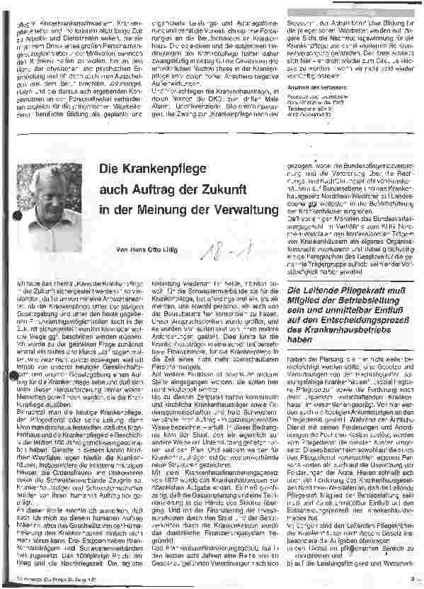 Vorschauseite 4: Krankenpflege der Zukunft - aus der Sicht der Krankenhausträger und ihrer Verbände