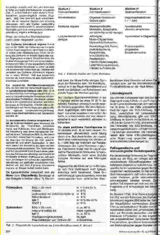 Vorschauseite 3: Die Lyme-Borreliose - der neue große Imitator