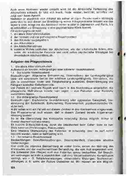 Vorschauseite 2: Alkoholismus und Drogensucht - Aufgaben des Pflegepersonals