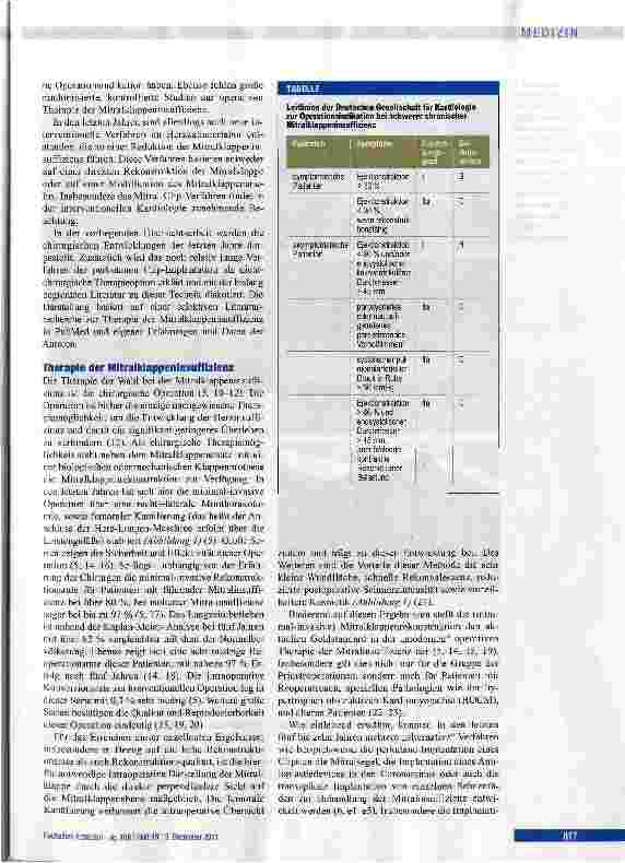 Vorschauseite 2: Perkutane und chirurgische Therapie der Mitralklappeninsuffizienz