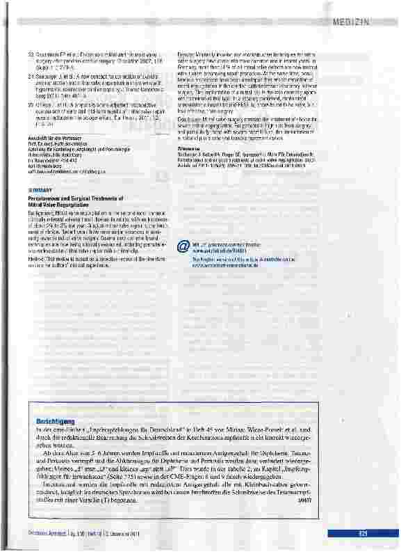 Vorschauseite 6: Perkutane und chirurgische Therapie der Mitralklappeninsuffizienz