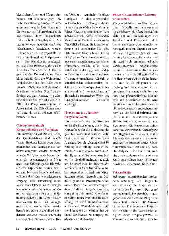 Vorschauseite 3: KDA-Quartiershäuser - eine Antwort auf den Fachkräftemangel?