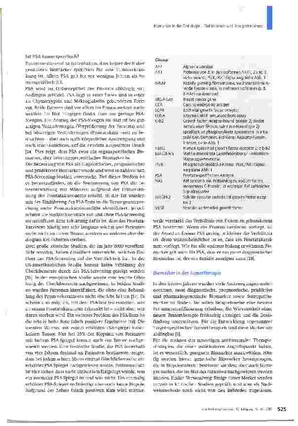 Vorschauseite 3: Biomarker in der Onkologie -Definitionen und Interpretationen