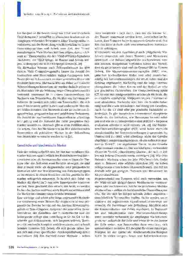 Vorschauseite 4: Biomarker in der Onkologie -Definitionen und Interpretationen