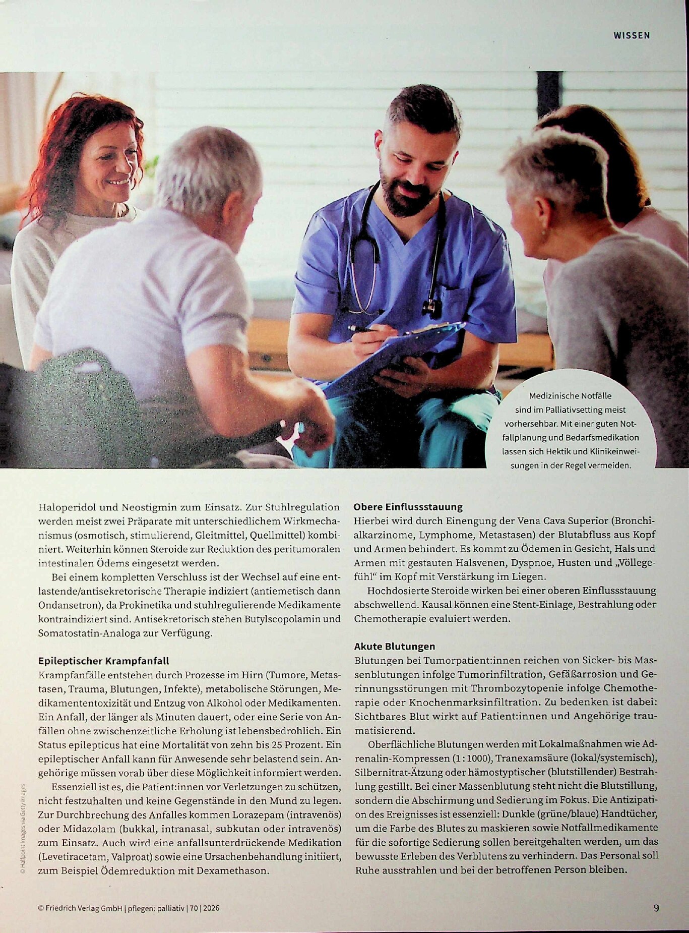 Vorschauseite 2: Von der Atemnot bis zum Ileus: Somatische Notfälle in der Palliative Care