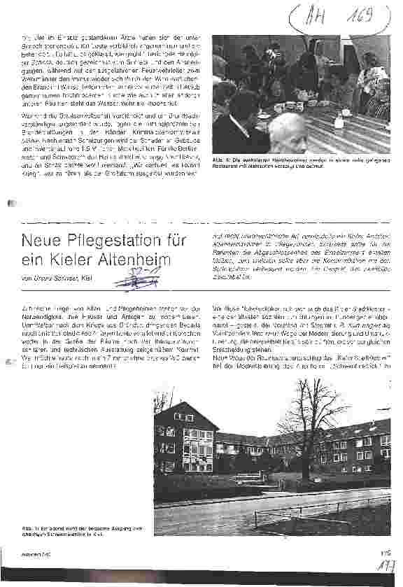 Vorschauseite 1: Neue Pflegestation für ein Kieler Altenheim