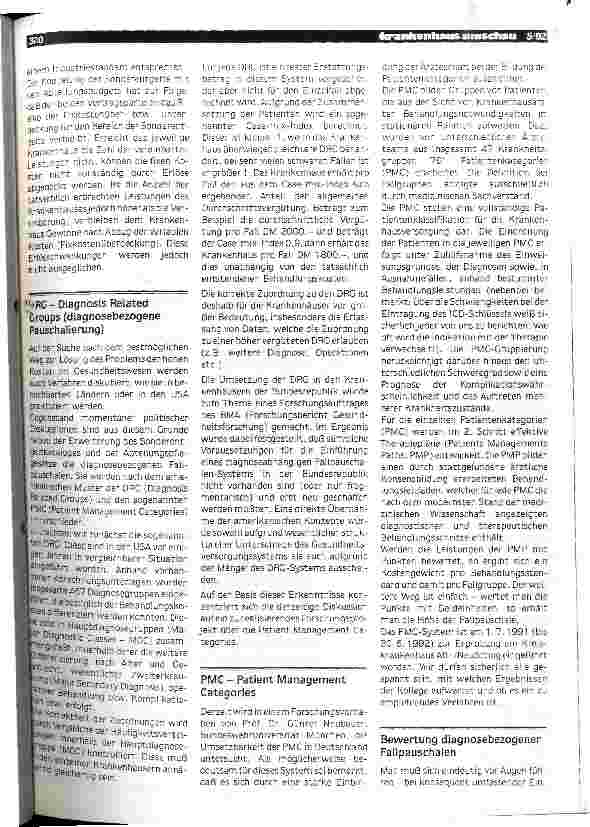 Vorschauseite 3: Zur Novellierung der Krankenhausfinanzierung - Reflexionen aus der Praxis