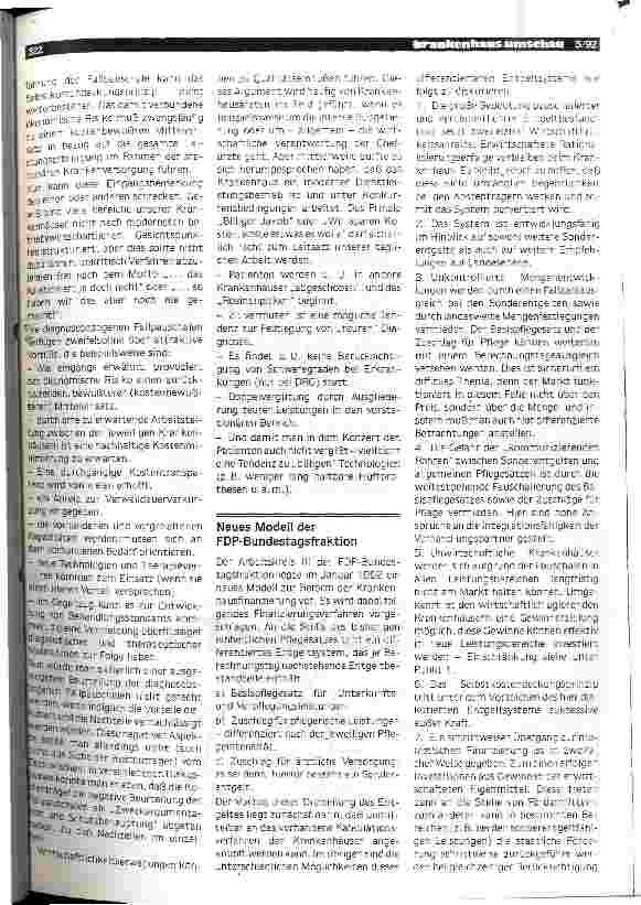 Vorschauseite 4: Zur Novellierung der Krankenhausfinanzierung - Reflexionen aus der Praxis