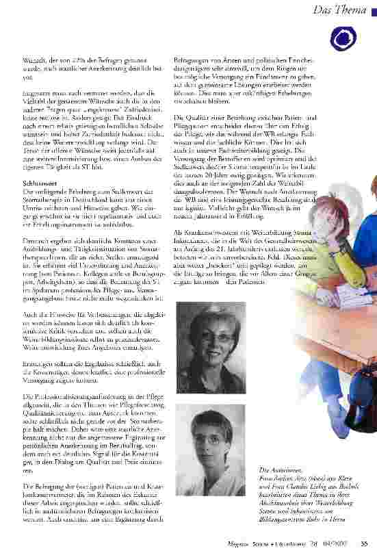 Vorschauseite 3: Deutschland, Deine Stomatherapie ... (II)