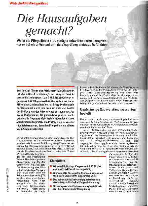 Vorschauseite 1: Die Hausaufgaben gemacht?