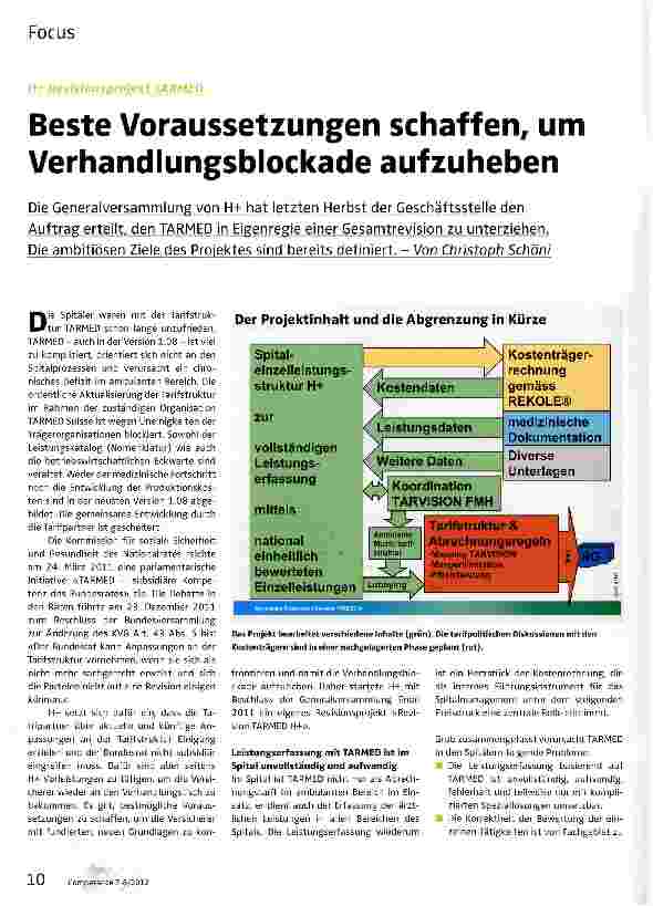 Vorschauseite 1: Beste Voraussetzungen schaffen, um Verhandlungsblockade aufzuheben