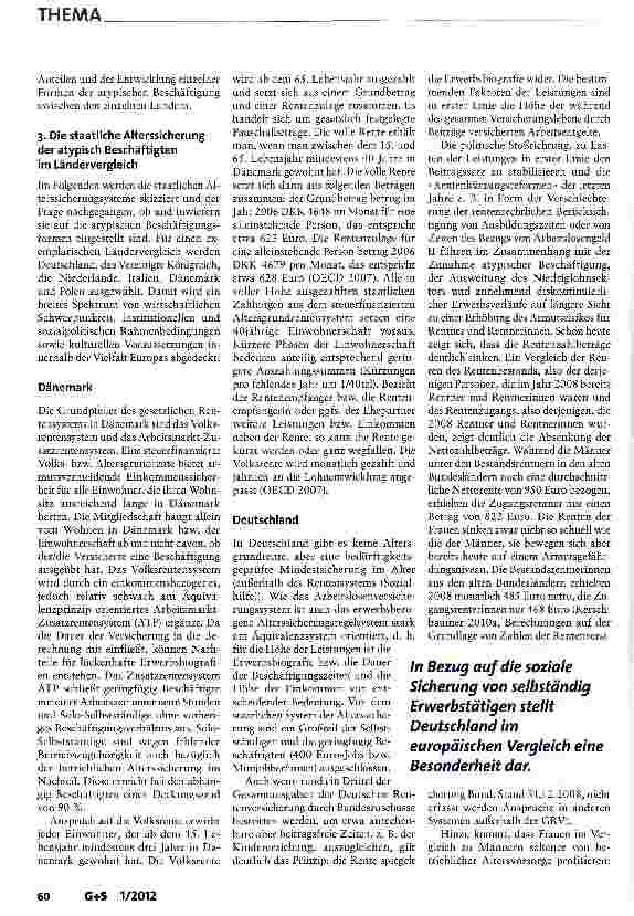 Vorschauseite 3: Atypische Beschäftigung und der staatliche Schutz vor Altersarmut - ein europäischer Vergleich