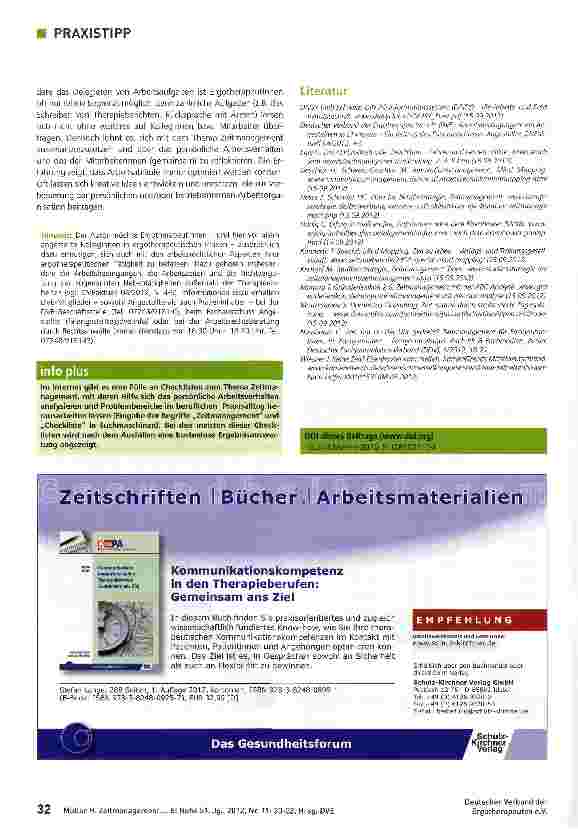 Vorschauseite 3: Zeitmanagement -Einfach mal ausprobieren!