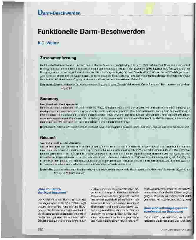 Vorschauseite 1: Funktionelle Darm-Beschwerden