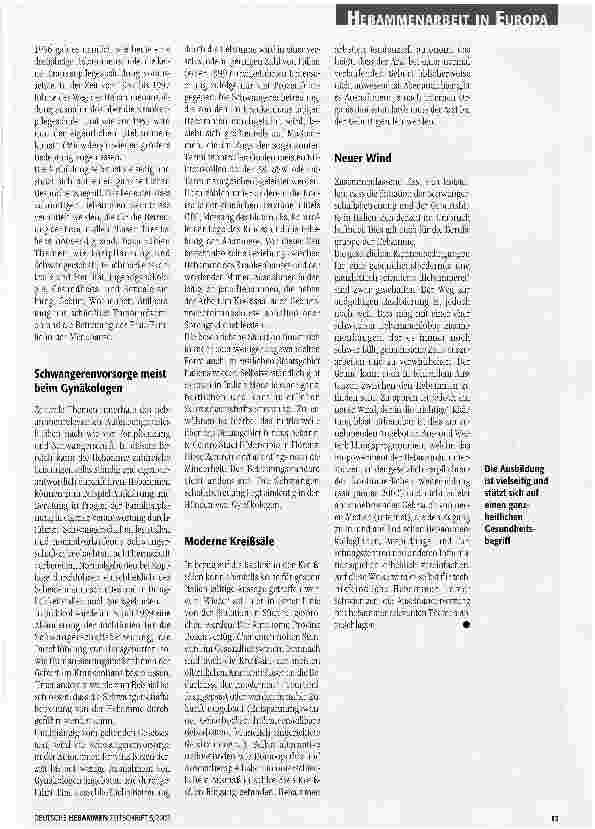 Vorschauseite 2: Die Kompetenzen der Hebamme in Italien