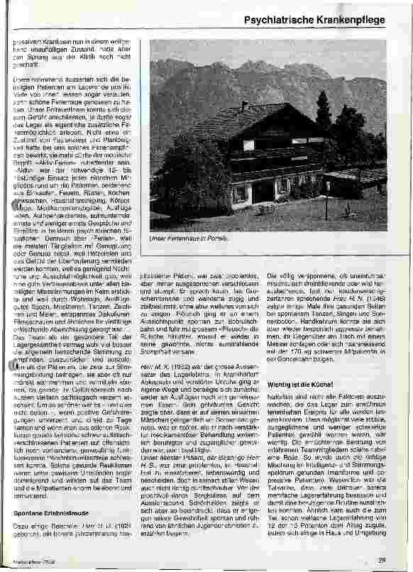 Vorschauseite 2: Ein Ferienlager mit psychiatrischen Patienten
