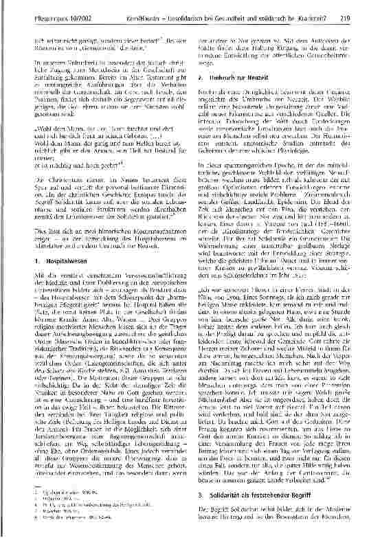 Vorschauseite 2: Unsolidarisch bei Gesundheit und solidarisch bei Krankheit? Überlegungen zum Prinzip der Solidarität in der Gesundheitsversorgung