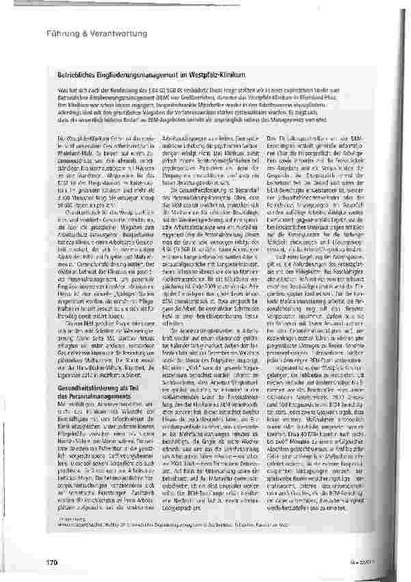 Vorschauseite 3: Zurück im Job