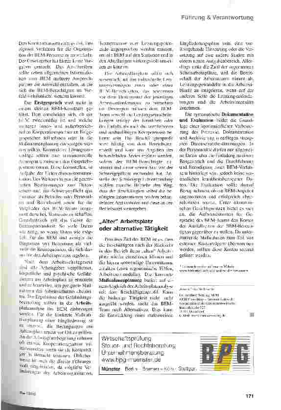 Vorschauseite 4: Zurück im Job
