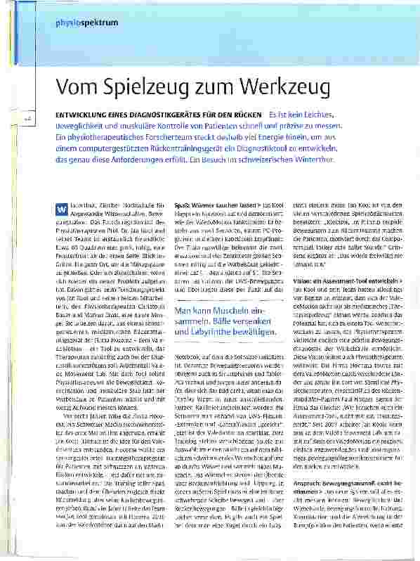 Vorschauseite 1: Vom Spielzeug zum Werkzeug