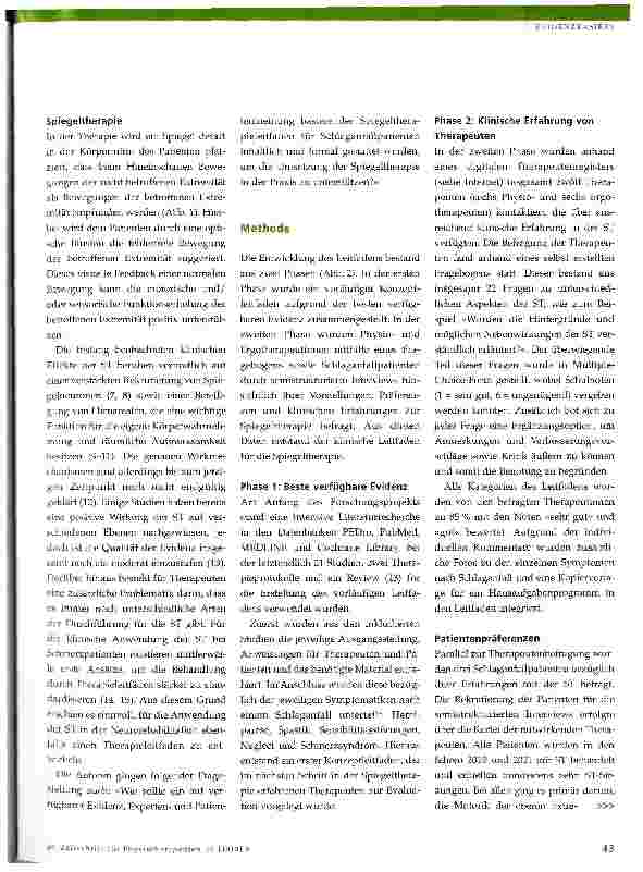 Vorschauseite 2: Praxisleitfaden für die Anwendung der Spiegeltherapie bei neurologischen Patienten