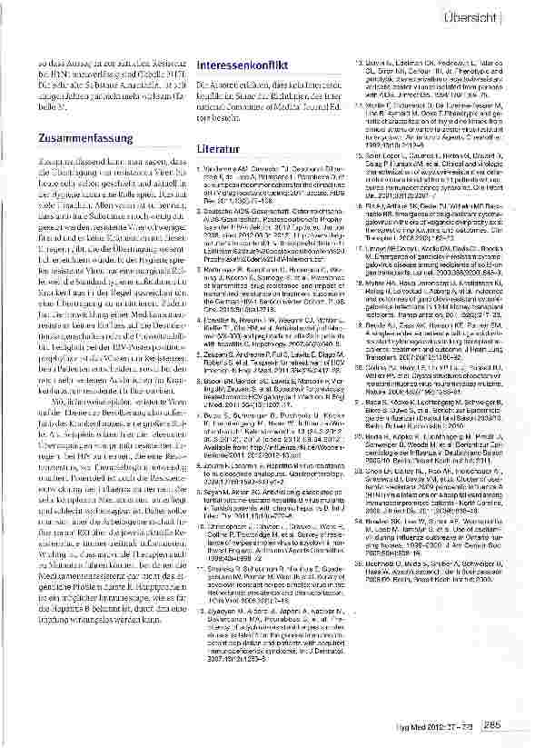 Vorschauseite 6: Bedeutung von medikamentenresistenten Viren im Krankenhaus und in der Allgemeinbevölkerung