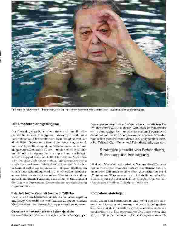 Vorschauseite 2: Vom „Kranken zum „Bürger mit Demenz