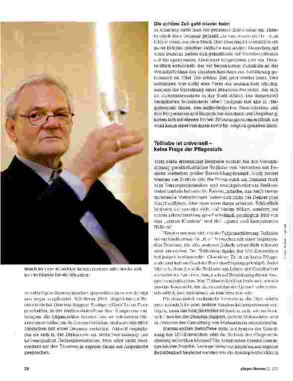 Vorschauseite 3: Vom „Kranken zum „Bürger mit Demenz
