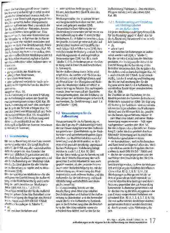 Vorschauseite 2: Anforderungen an die Hygiene bei der Aufbereitung von Medizinprodukten