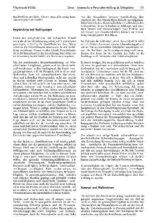 Vorschauseite 2: Systematische Personalentwicklung als Erfolgsfaktor für Unternehmen der Sozialwirtschaft